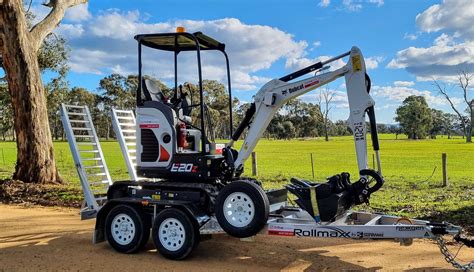 loading mini digger on trailer|best trailer for mini excavator.